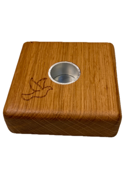 Fyrkant ek för 28 mm ljus